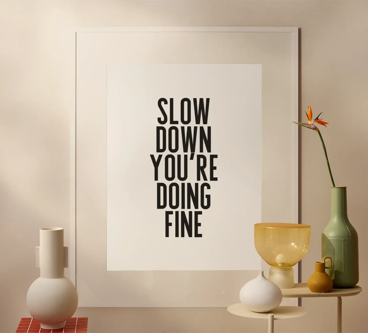 Slow Down poster da PurePeachStudio