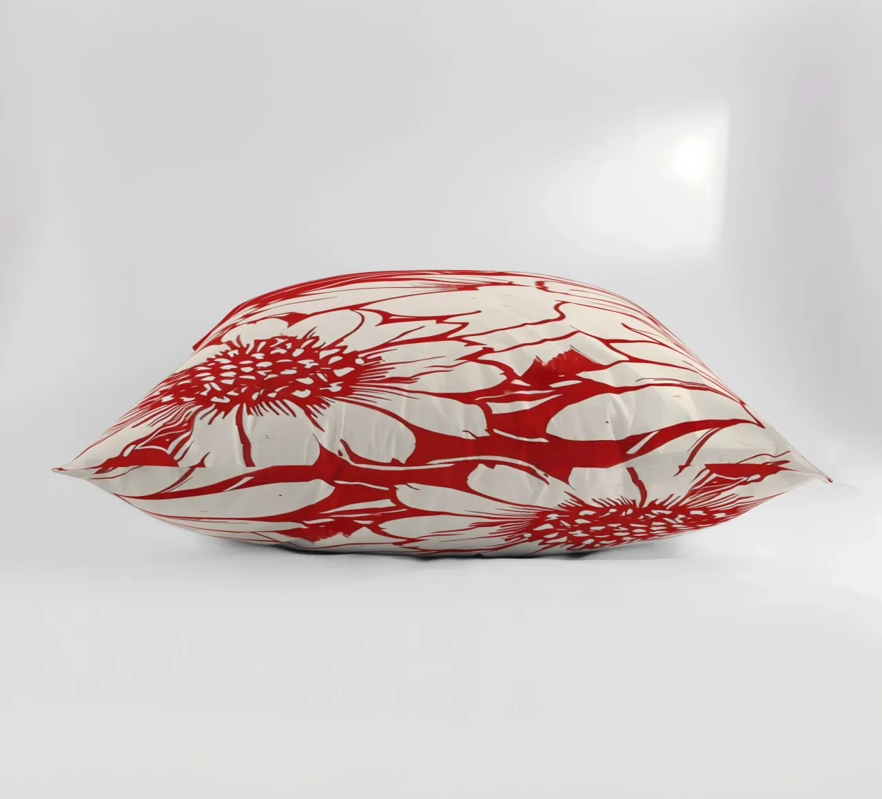 Crisantemi cremisi cuscino da Artistic-shop