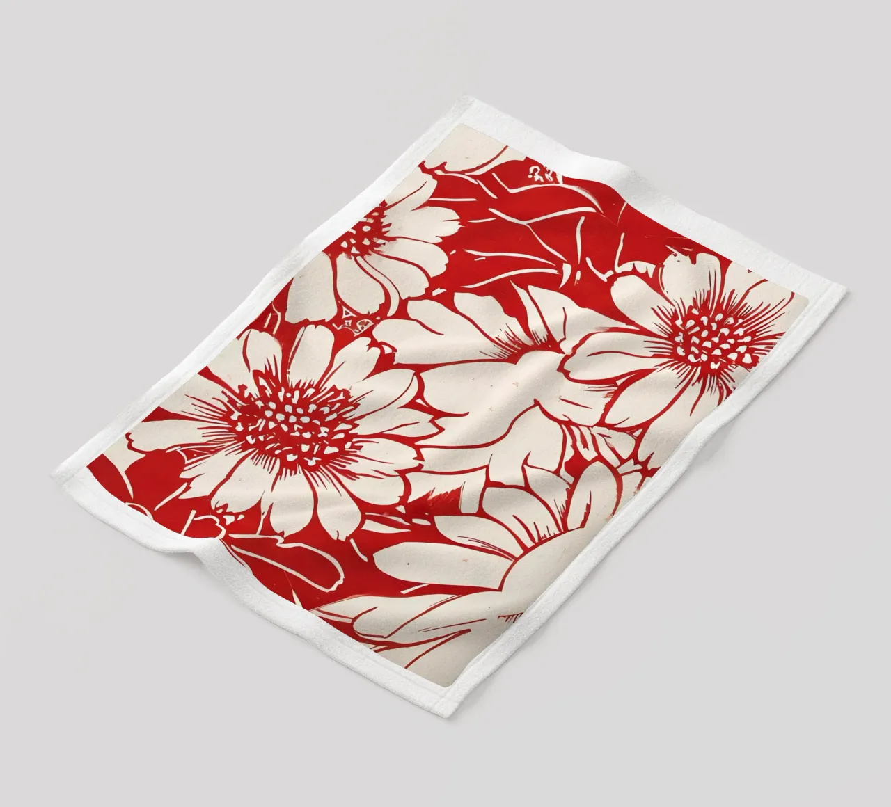 Crisantemi cremisi coperta in pile da Artistic-shop
