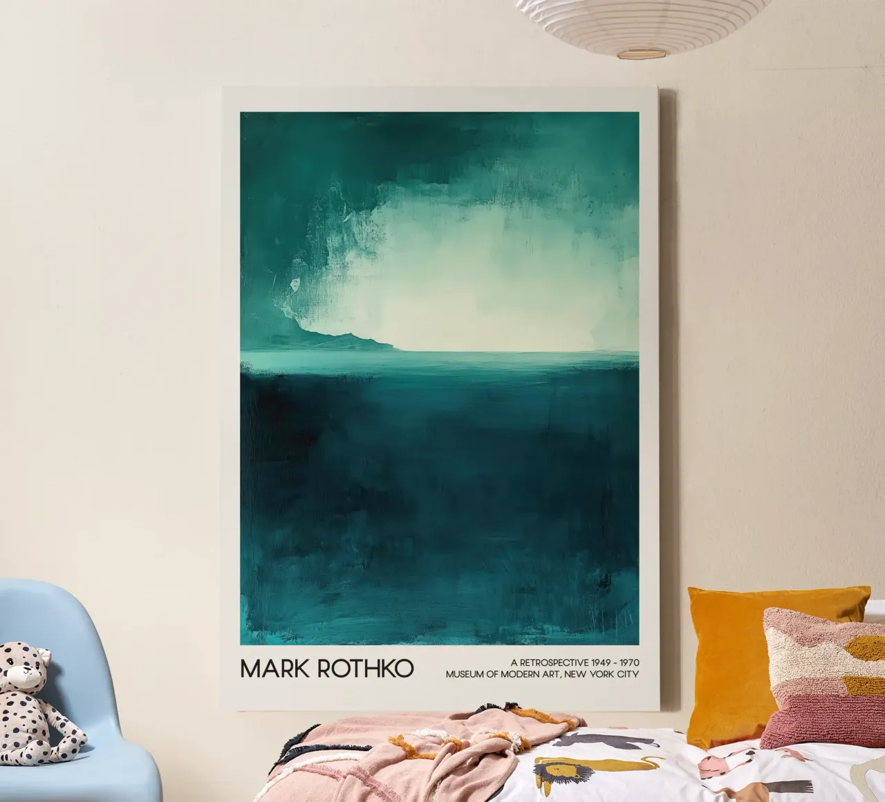 Mark Rothko abstract zeegezicht, abstracte kunst canvas van Bakara