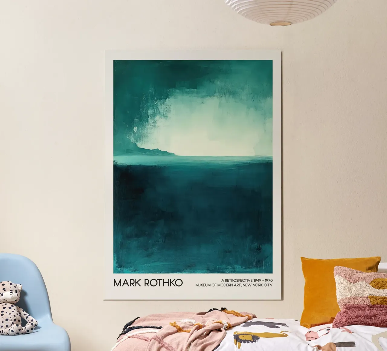Mark Rothko abstract zeegezicht, abstracte kunst hahnemühle van Bakara