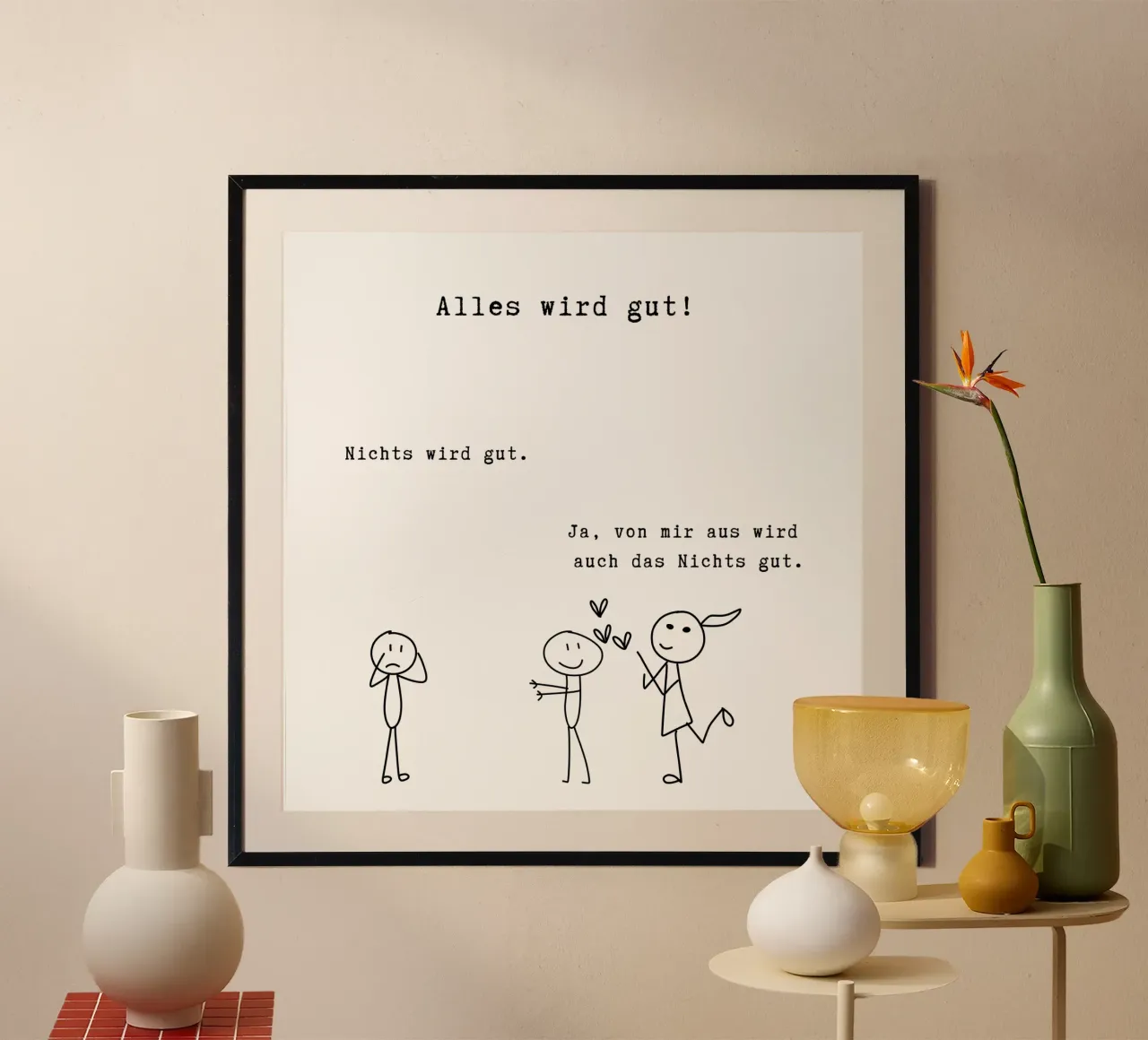 Alles wird gut poster da PurePeachStudio