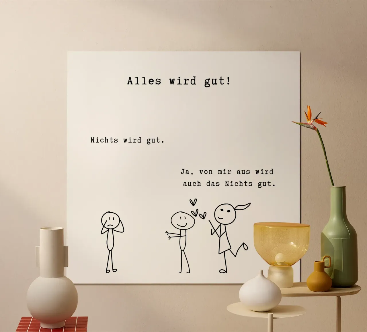 Alles wird gut poster da PurePeachStudio