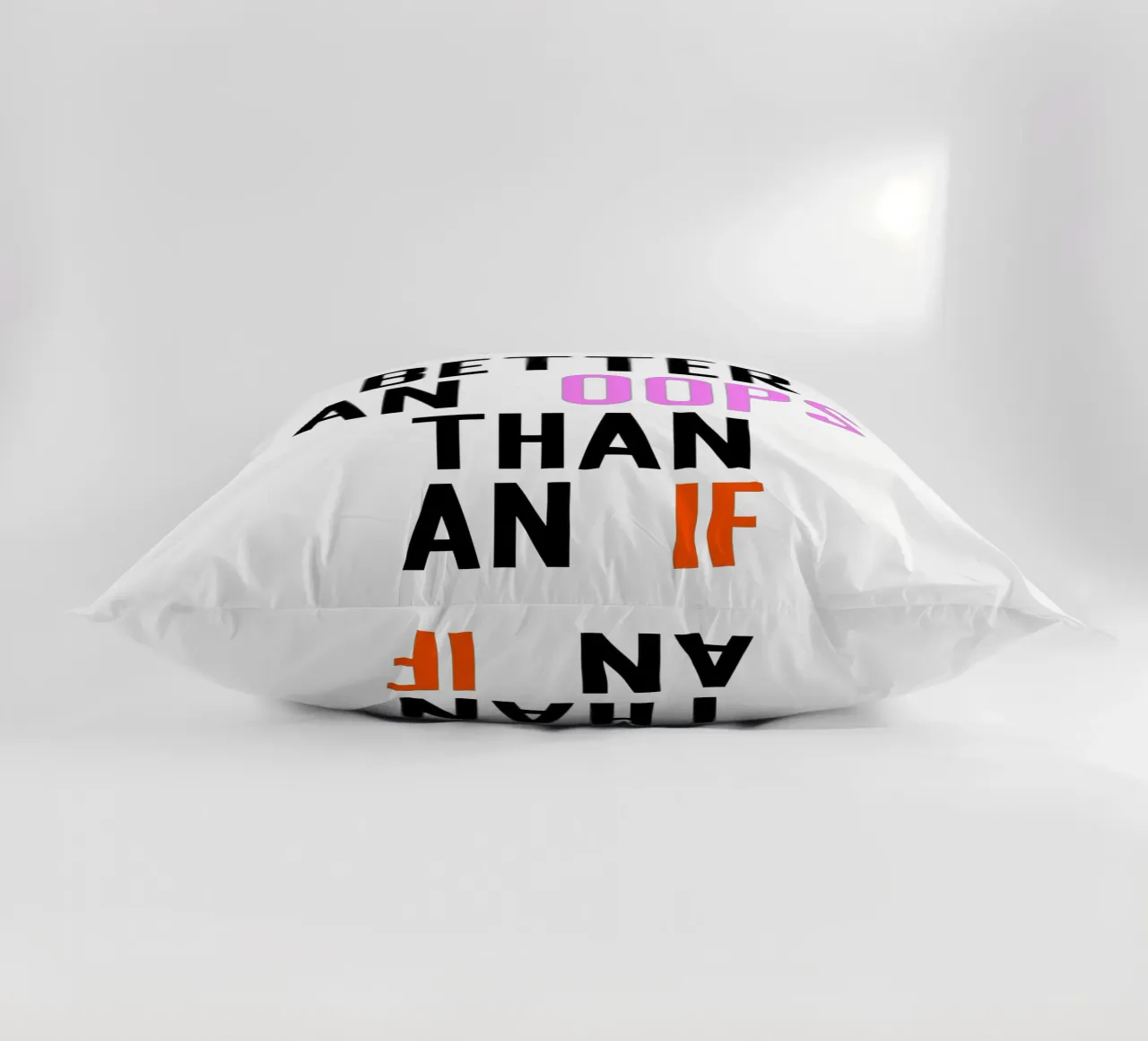 Better Oops cuscino da PurePeachStudio