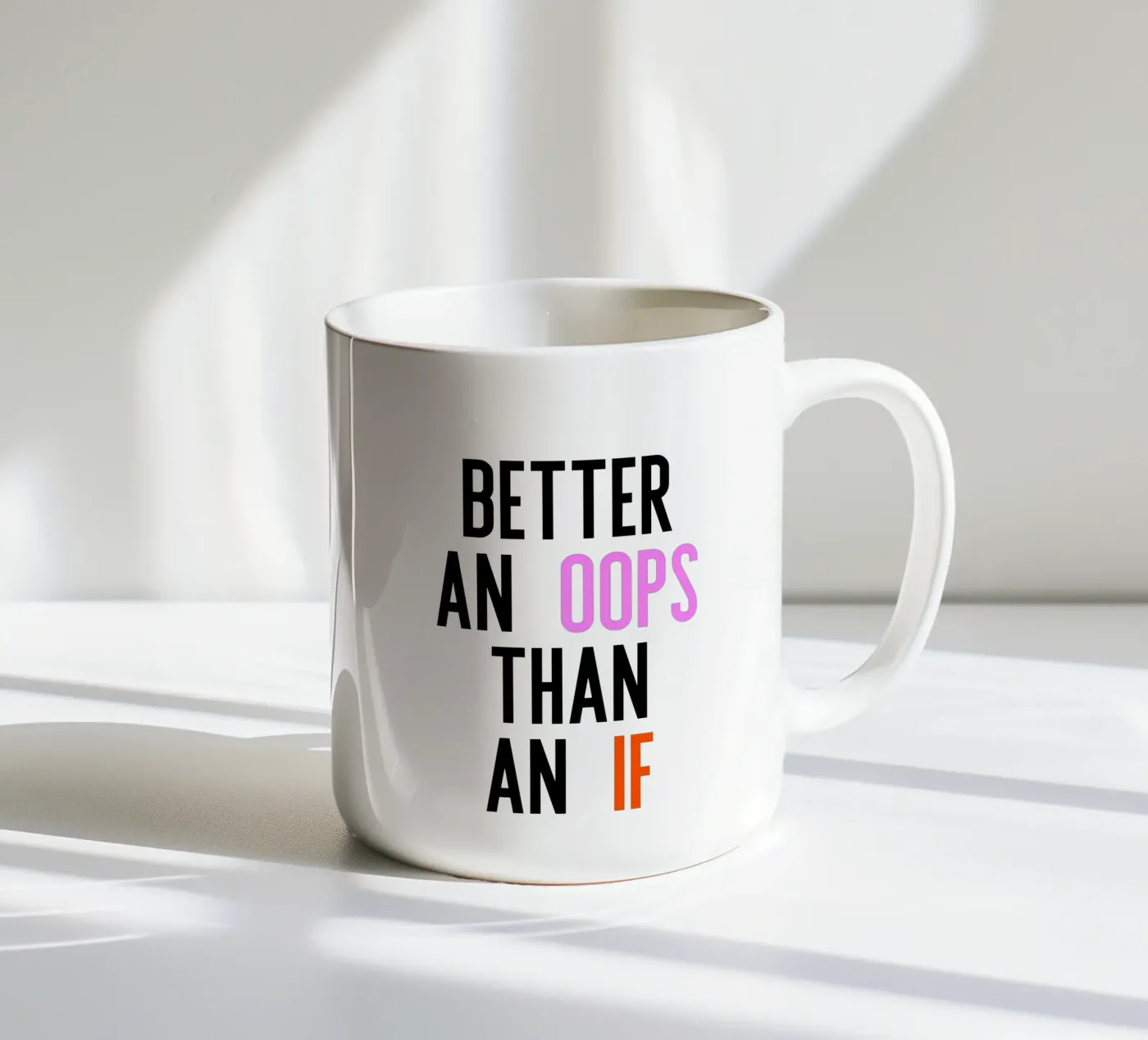 Better Oops keramische mok van PurePeachStudio