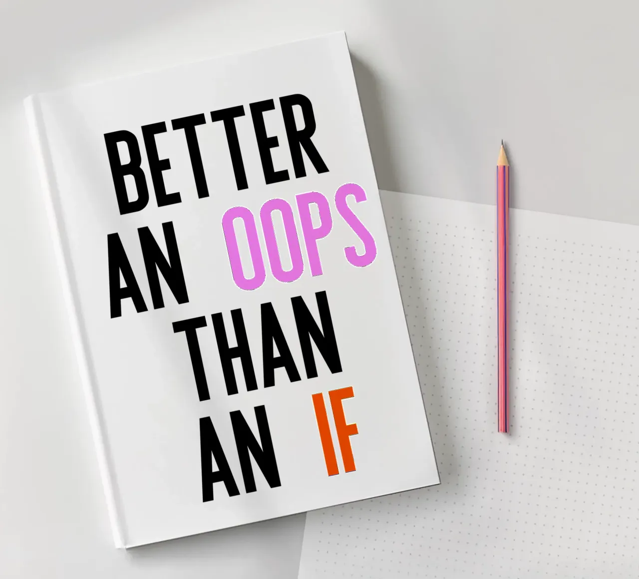 Better Oops notebook by PurePeachStudio