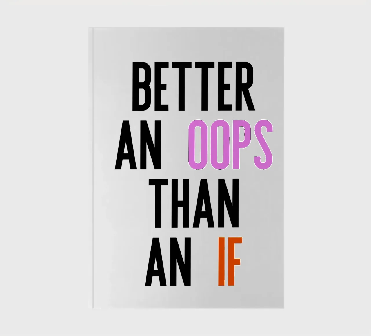 Better Oops notebook by PurePeachStudio