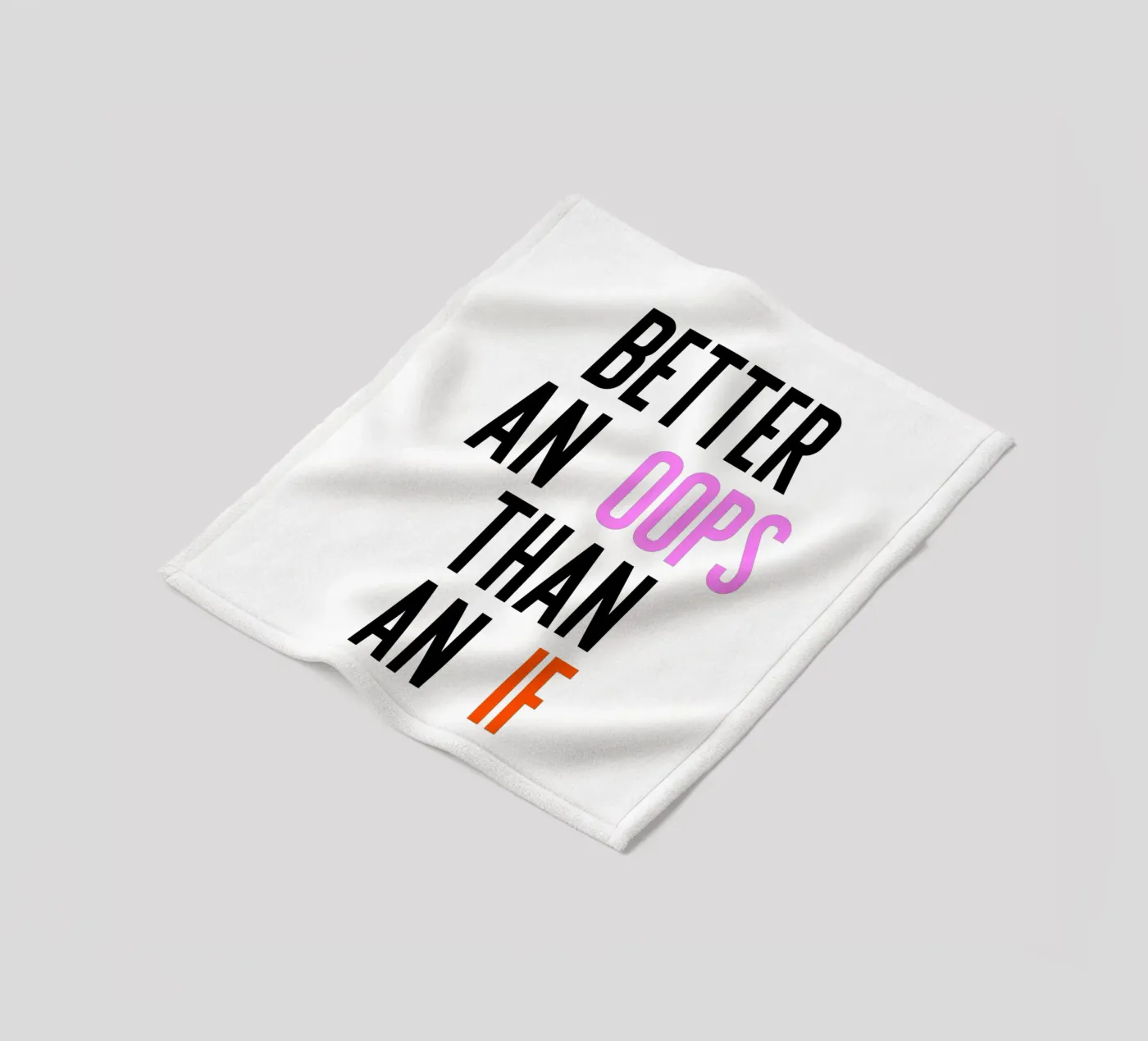 Better Oops Fleecedecke von PurePeachStudio
