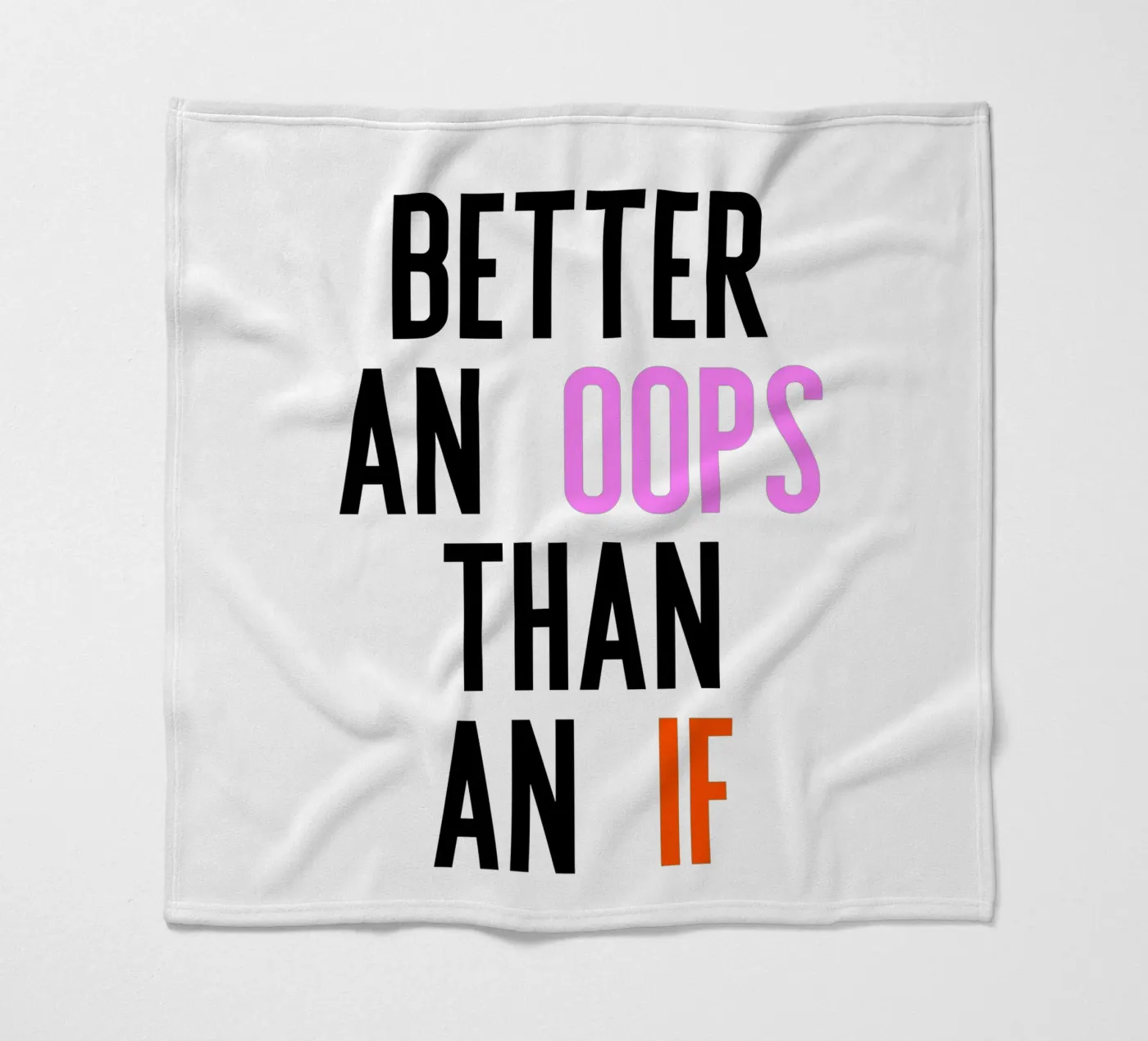 Better Oops Fleecedecke von PurePeachStudio