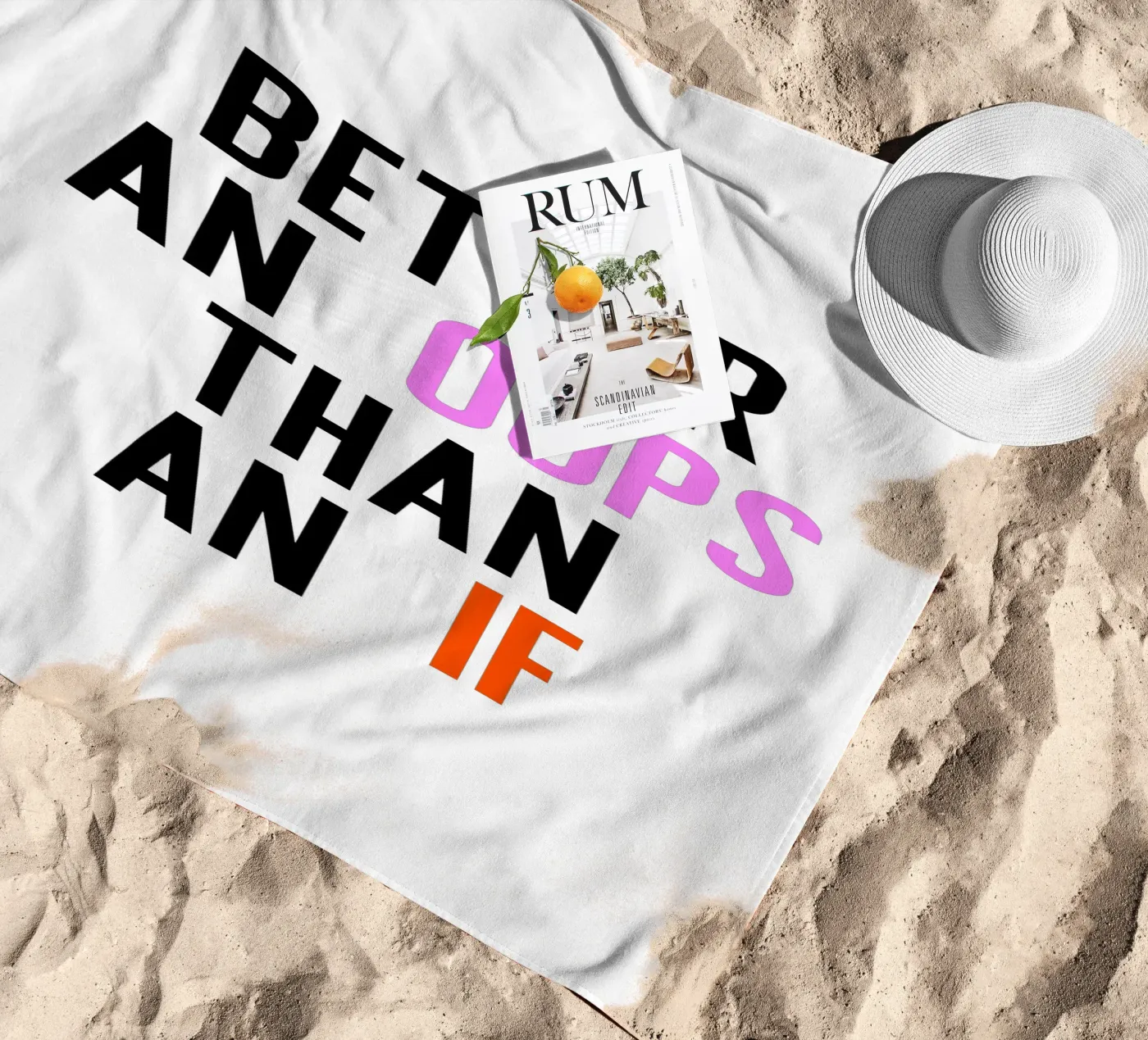 Better Oops serviette de plage de PurePeachStudio