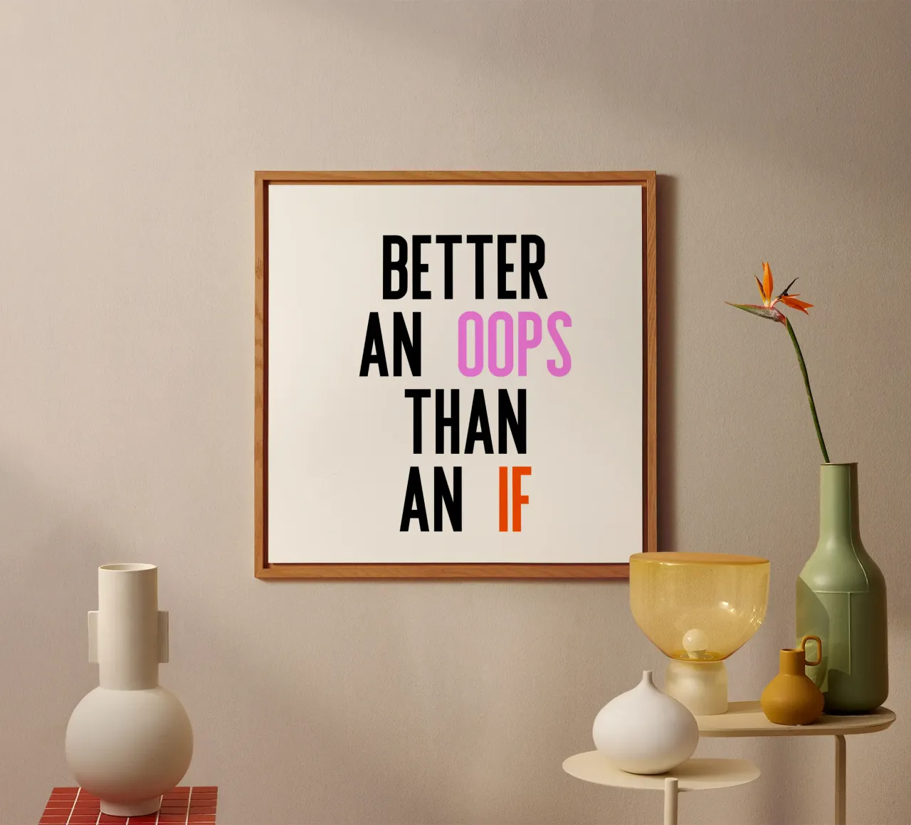 Better Oops alluminio dibond da PurePeachStudio