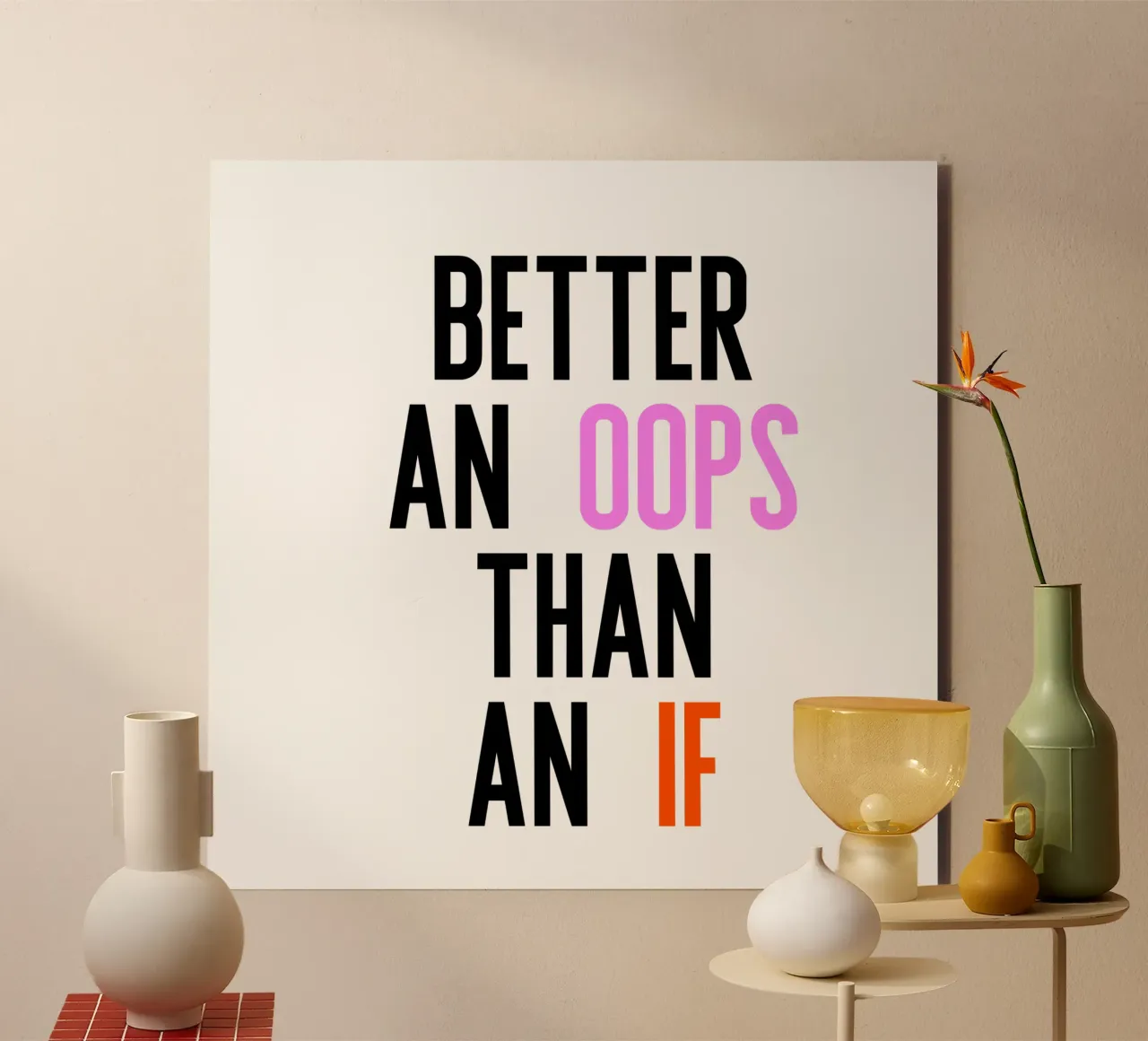 Better Oops alluminio dibond da PurePeachStudio