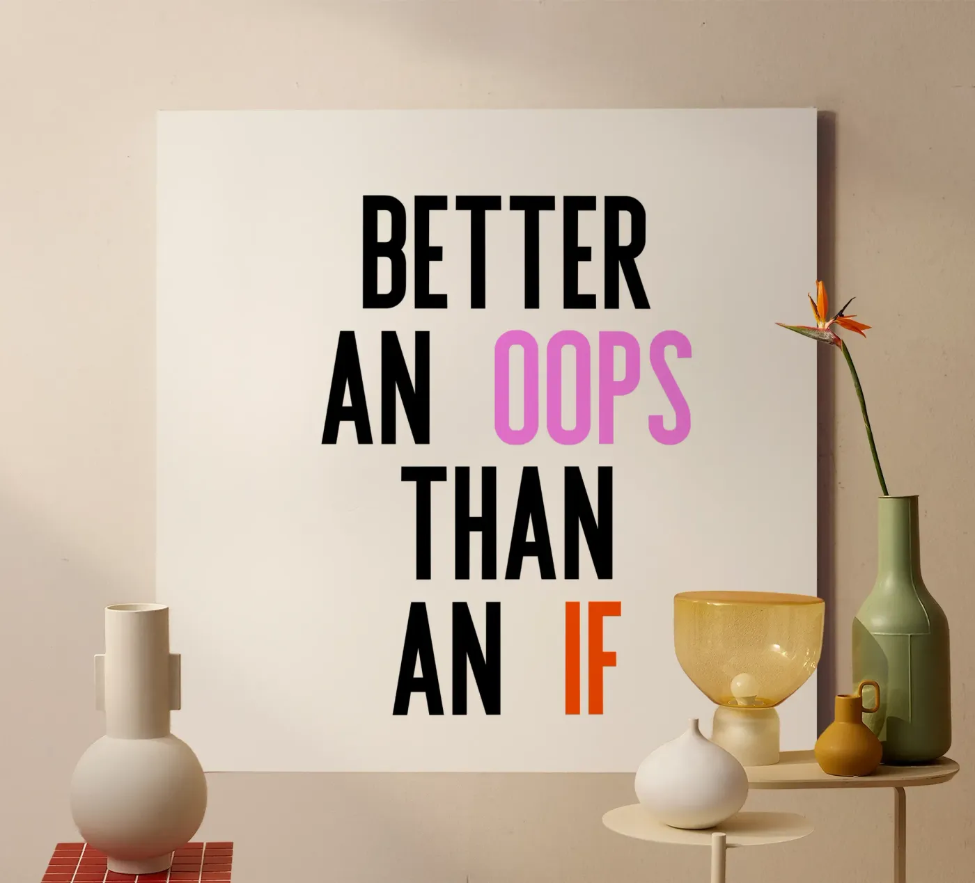 Better Oops canvas van PurePeachStudio