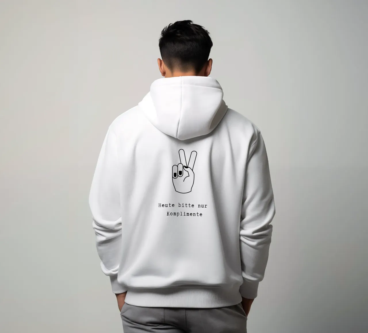Komplimente felpa con cappuccio da PurePeachStudio