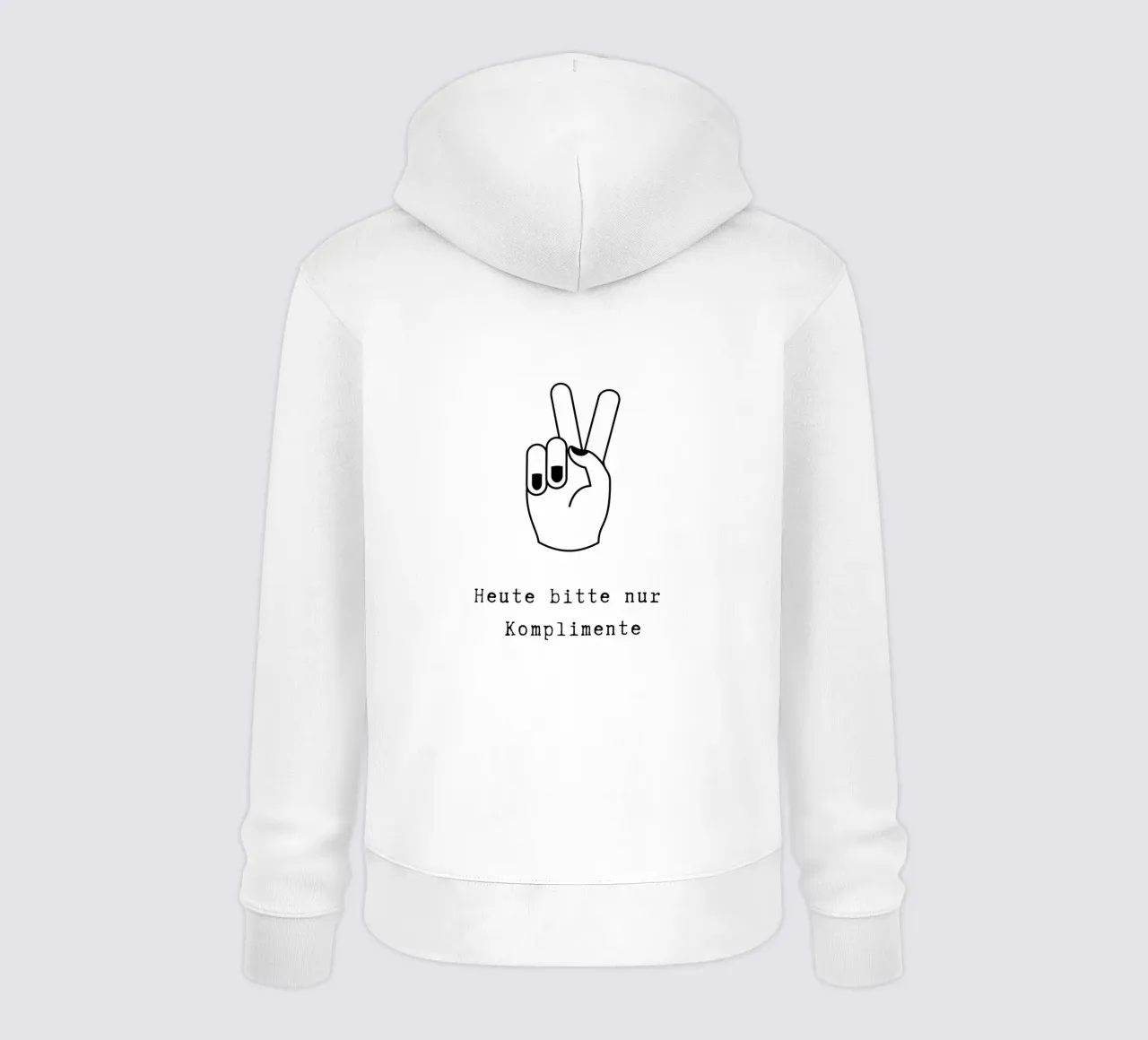 Komplimente felpa con cappuccio da PurePeachStudio