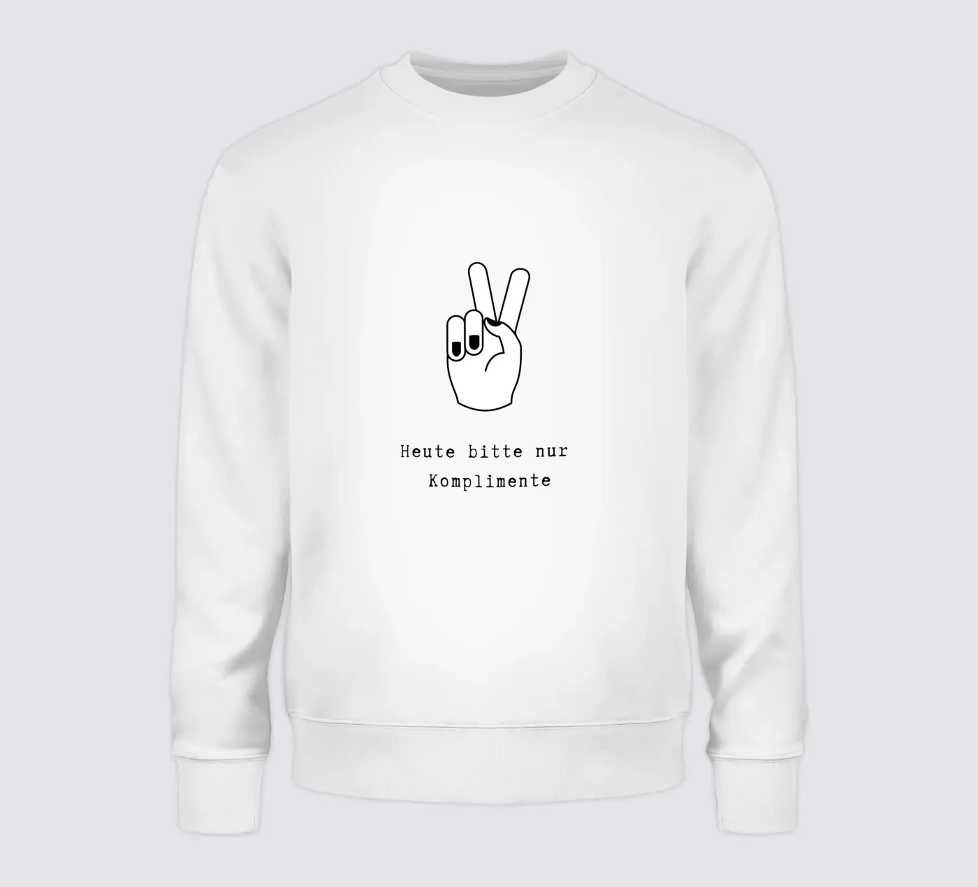 Komplimente sweatshirt by PurePeachStudio