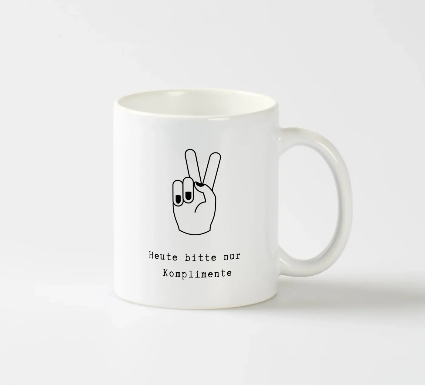Komplimente keramische mok van PurePeachStudio