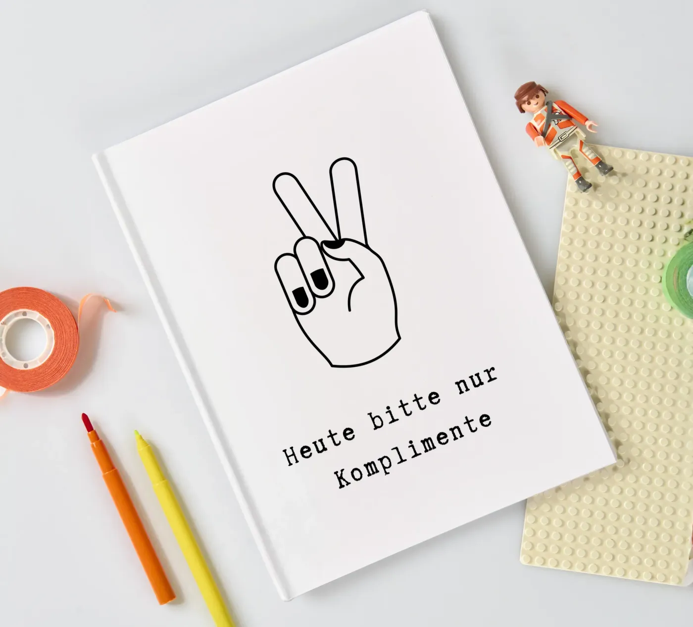Komplimente notebook by PurePeachStudio