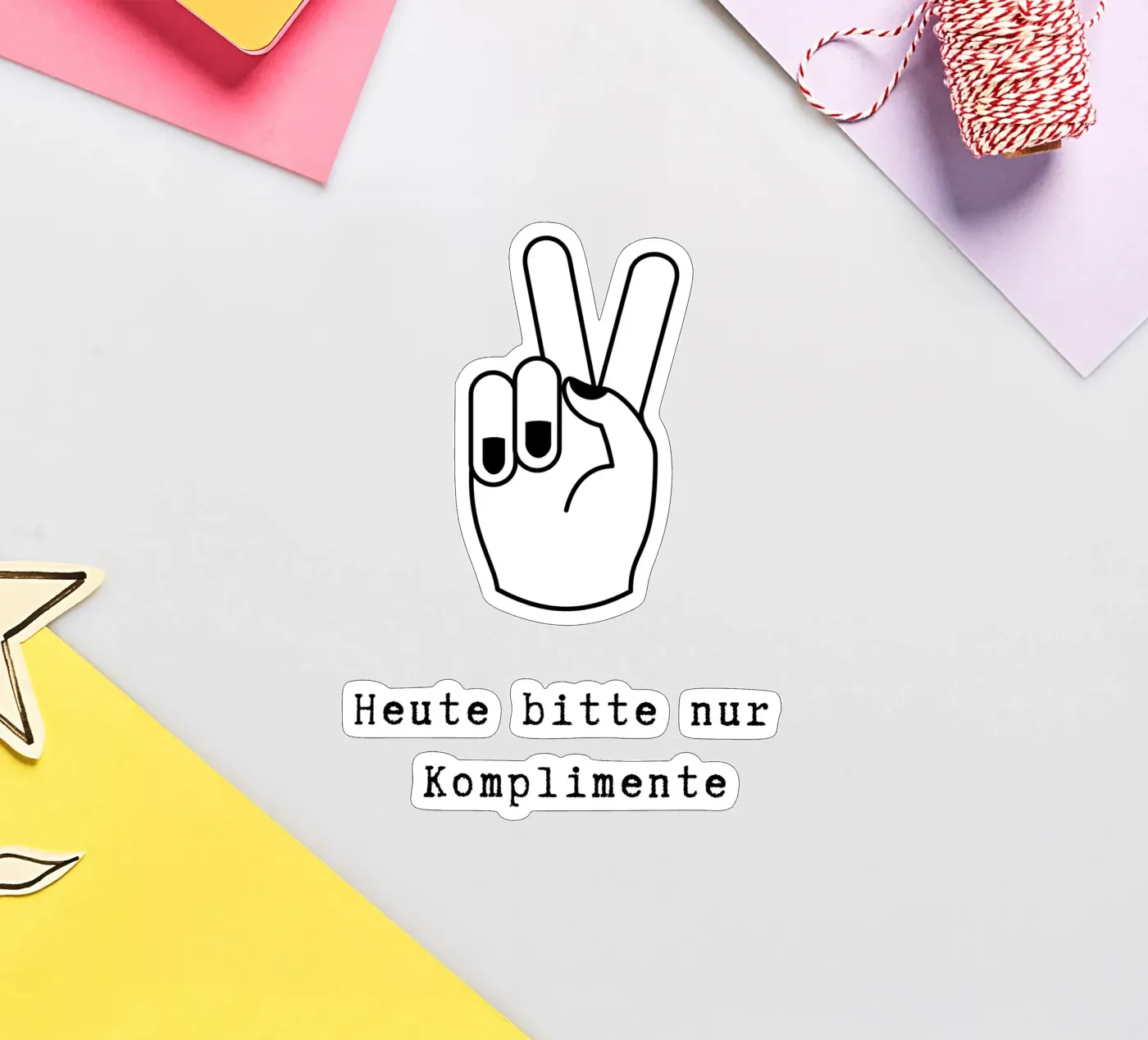 Komplimente sticker van PurePeachStudio
