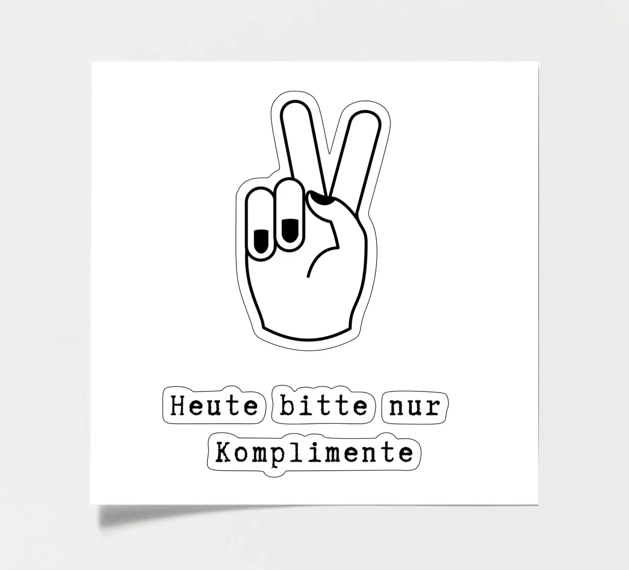 Komplimente sticker sheet by PurePeachStudio