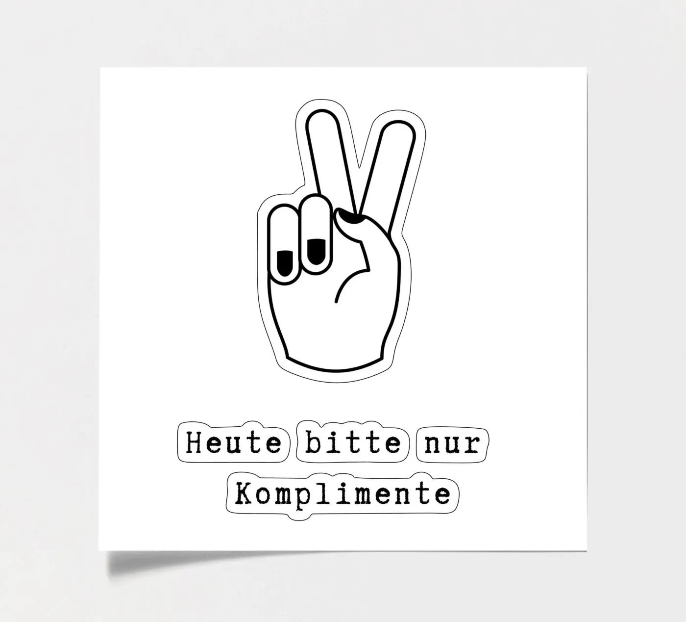 Komplimente sticker sheet by PurePeachStudio