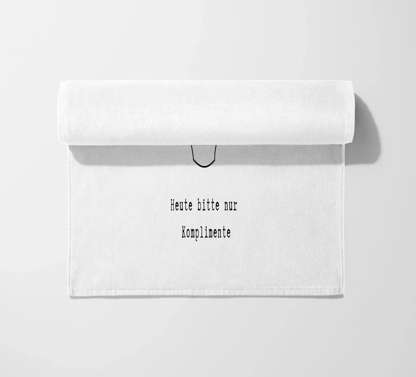 Komplimente beach towel by PurePeachStudio