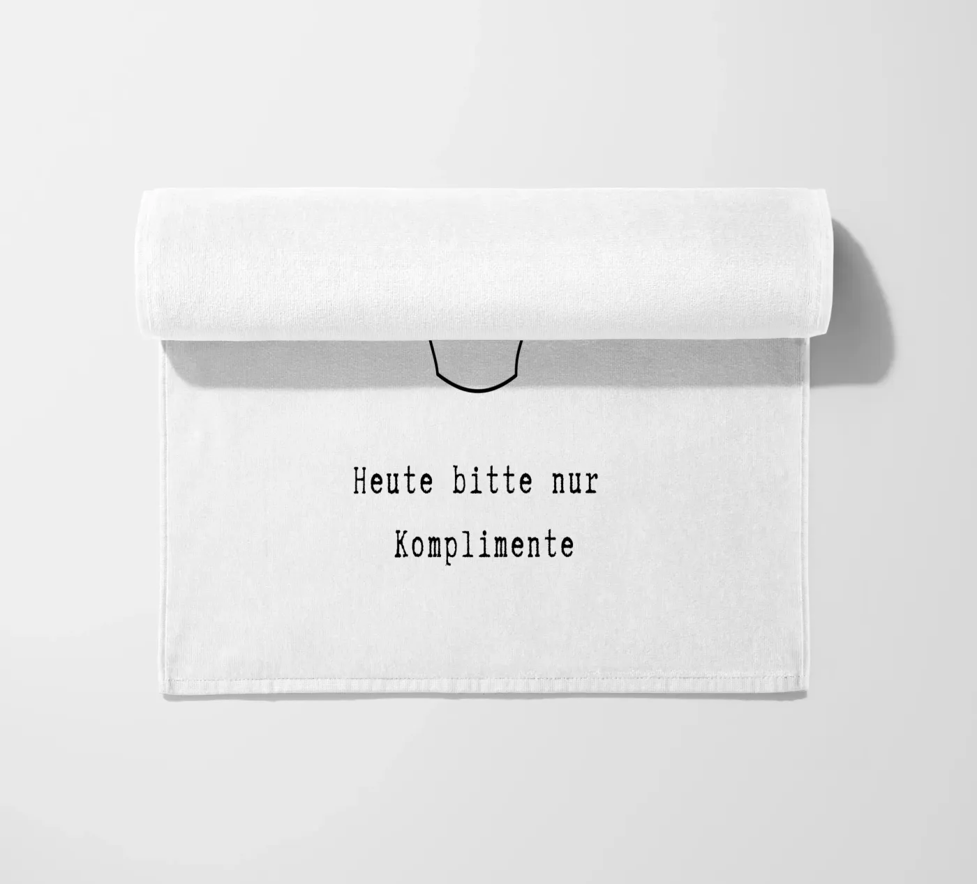 Komplimente beach towel by PurePeachStudio