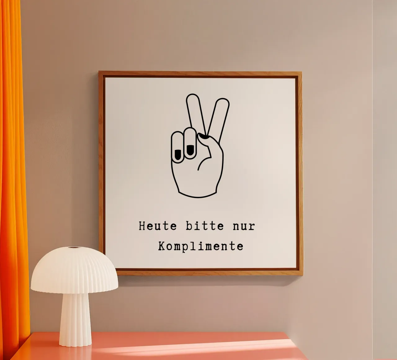 Komplimente Acryl-Glas von PurePeachStudio