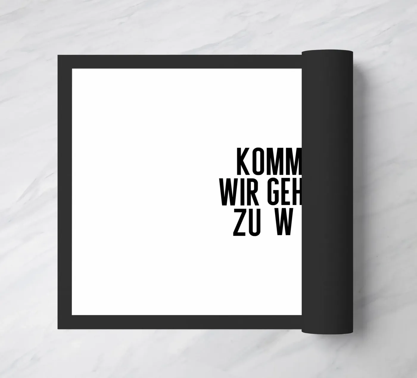 Zu Weit deurmat van PurePeachStudio