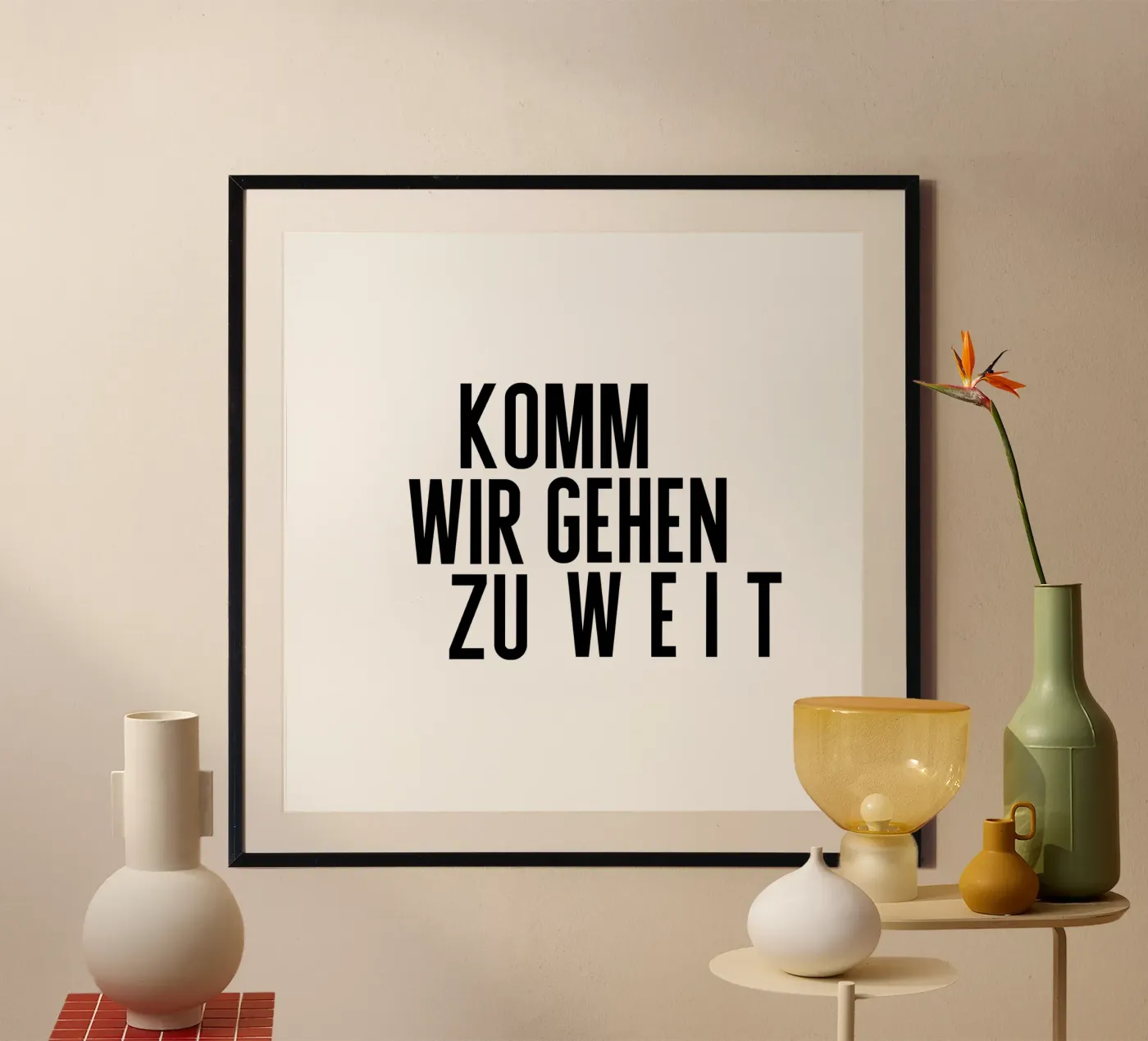 Zu Weit poster by PurePeachStudio