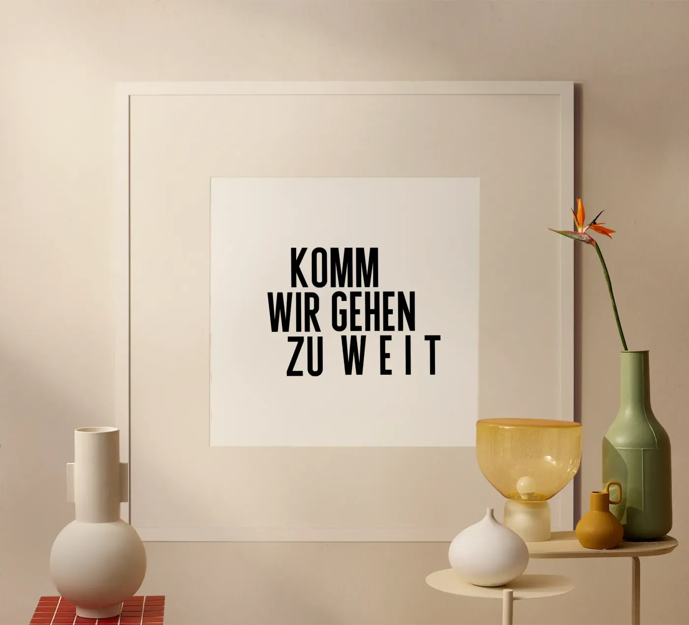 Zu Weit poster by PurePeachStudio