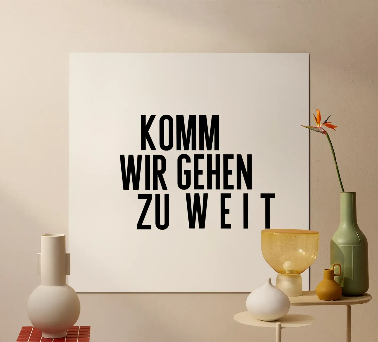 Zu Weit poster da PurePeachStudio