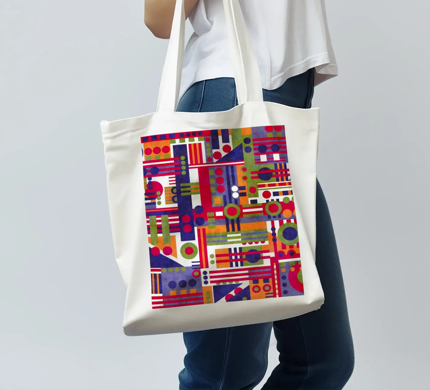 Complex jute draagtas van shellybremmer