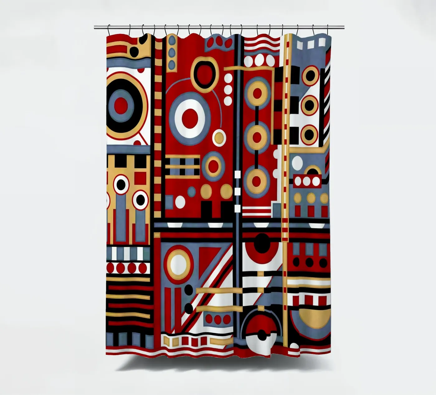 Interface shower curtain by shellybremmer