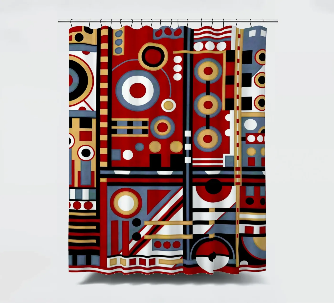 Interface shower curtain by shellybremmer