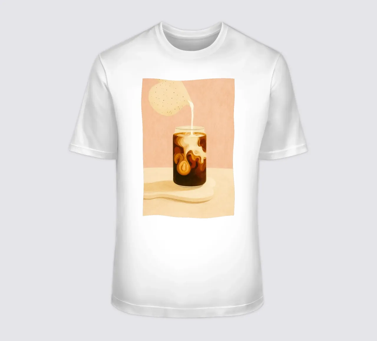 Caffe Latte t-shirt da PurePeachStudio