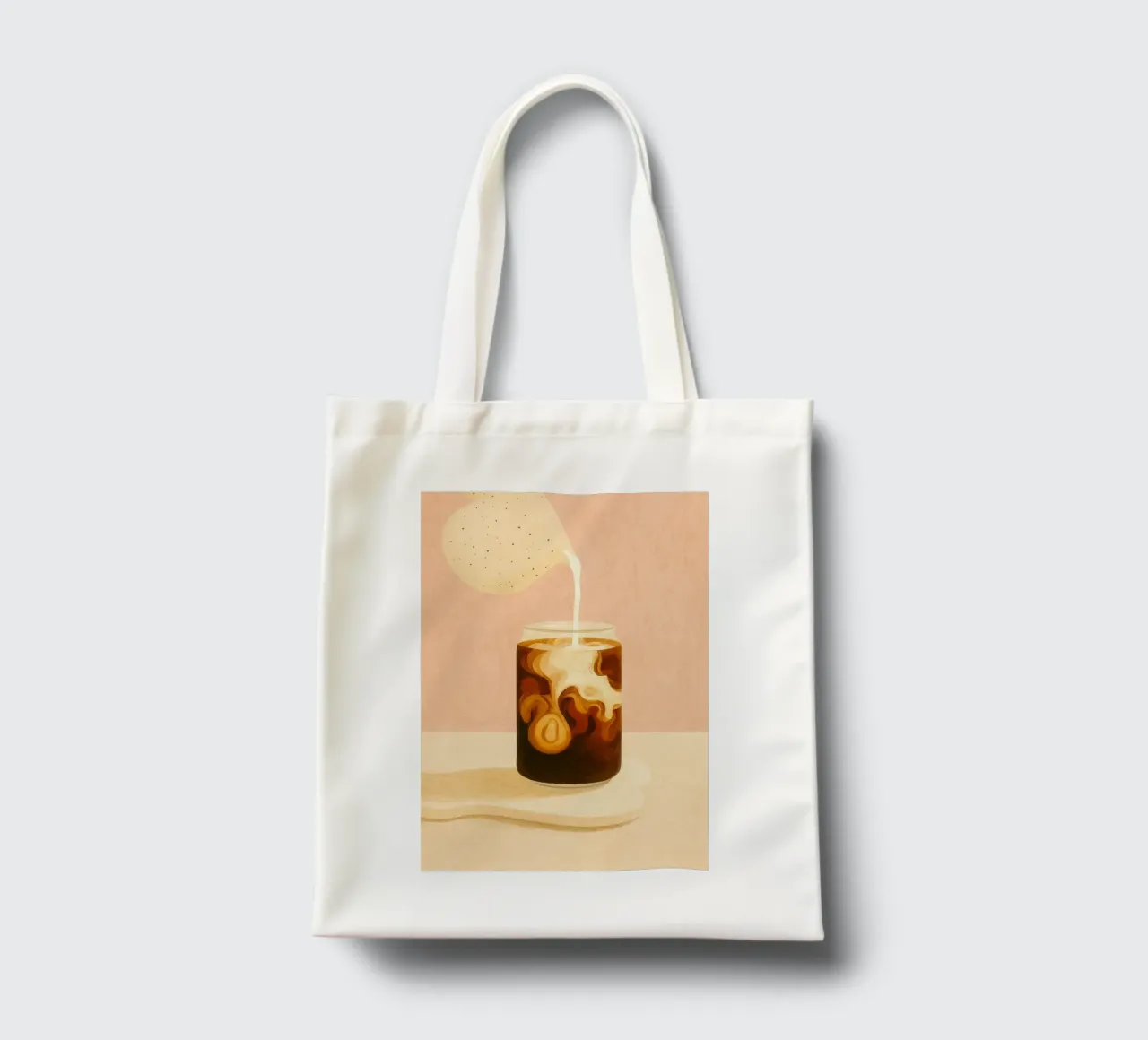 Caffe Latte borsa in juta da PurePeachStudio