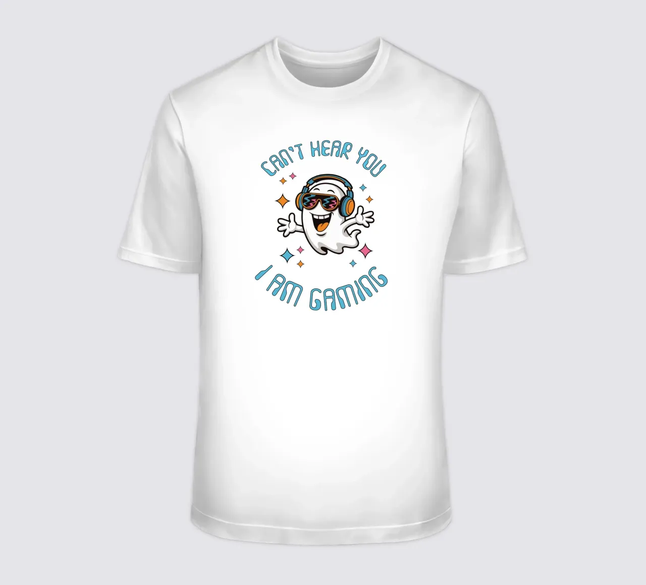 CAN’T HEAR YOU – I AM GAMING - Ghost t-shirt da studiovinja
