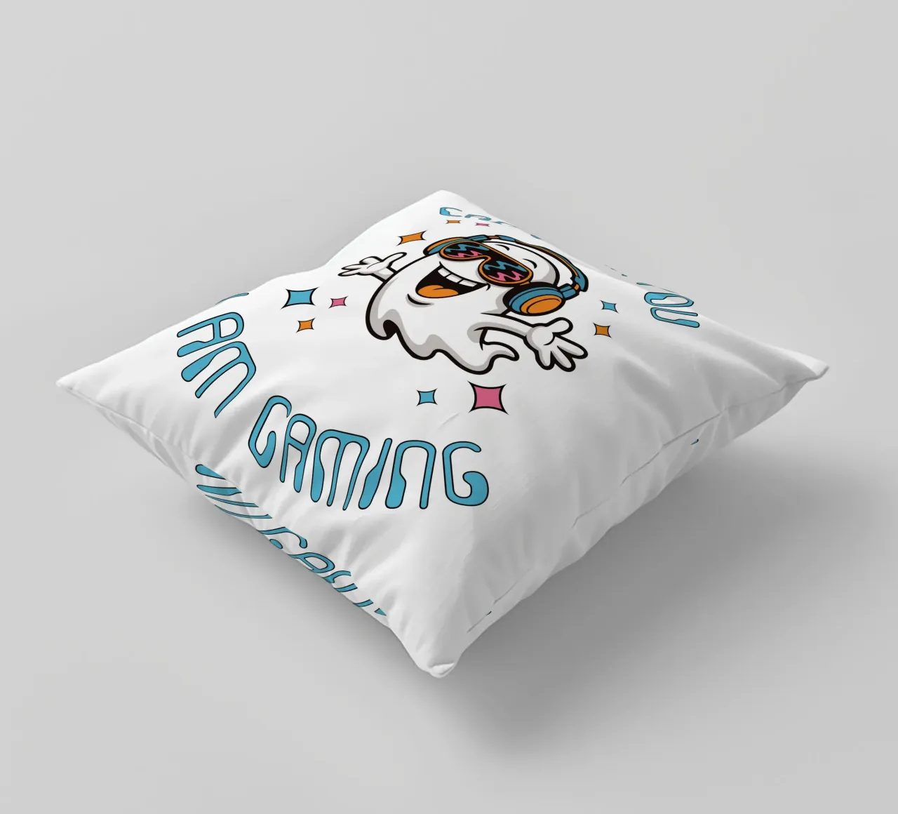 CAN’T HEAR YOU – I AM GAMING - Ghost cuscino da studiovinja