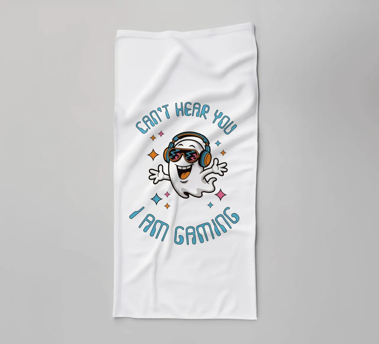 CAN’T HEAR YOU – I AM GAMING - Ghost asciugamano da bagno da studiovinja
