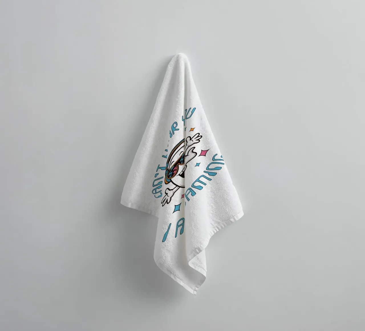 CAN’T HEAR YOU – I AM GAMING - Ghost asciugamano da bagno da studiovinja