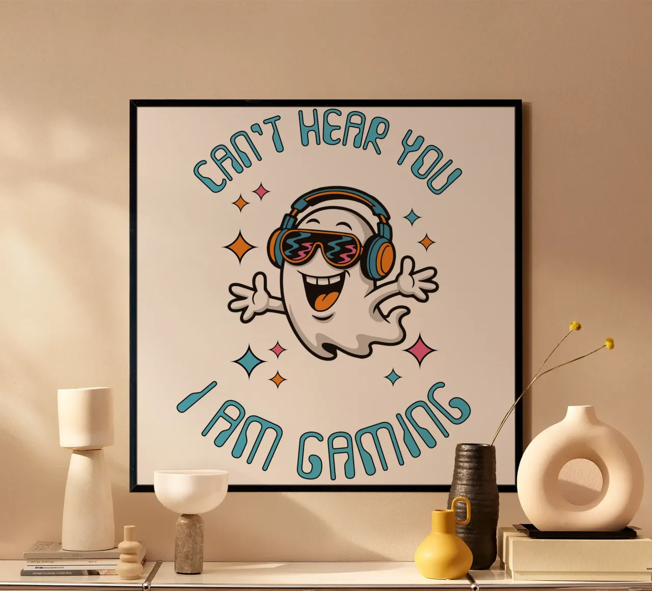 CAN’T HEAR YOU – I AM GAMING - Ghost carta hahnemühle da studiovinja
