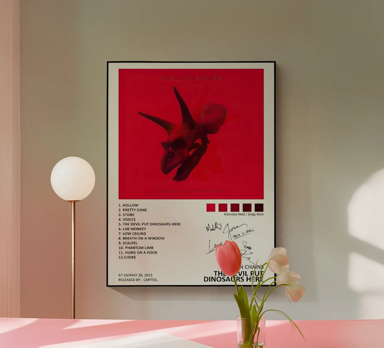 Alice In Chains plexiglass da Raptor Metafora