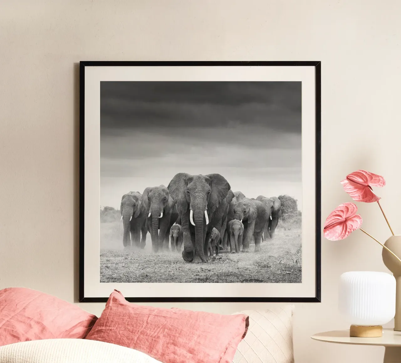 The Elephant Family poster by Shiva Shops