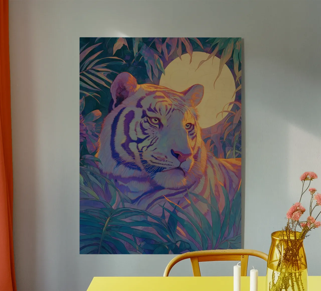 Tigre iridescente plexiglass da Art Center