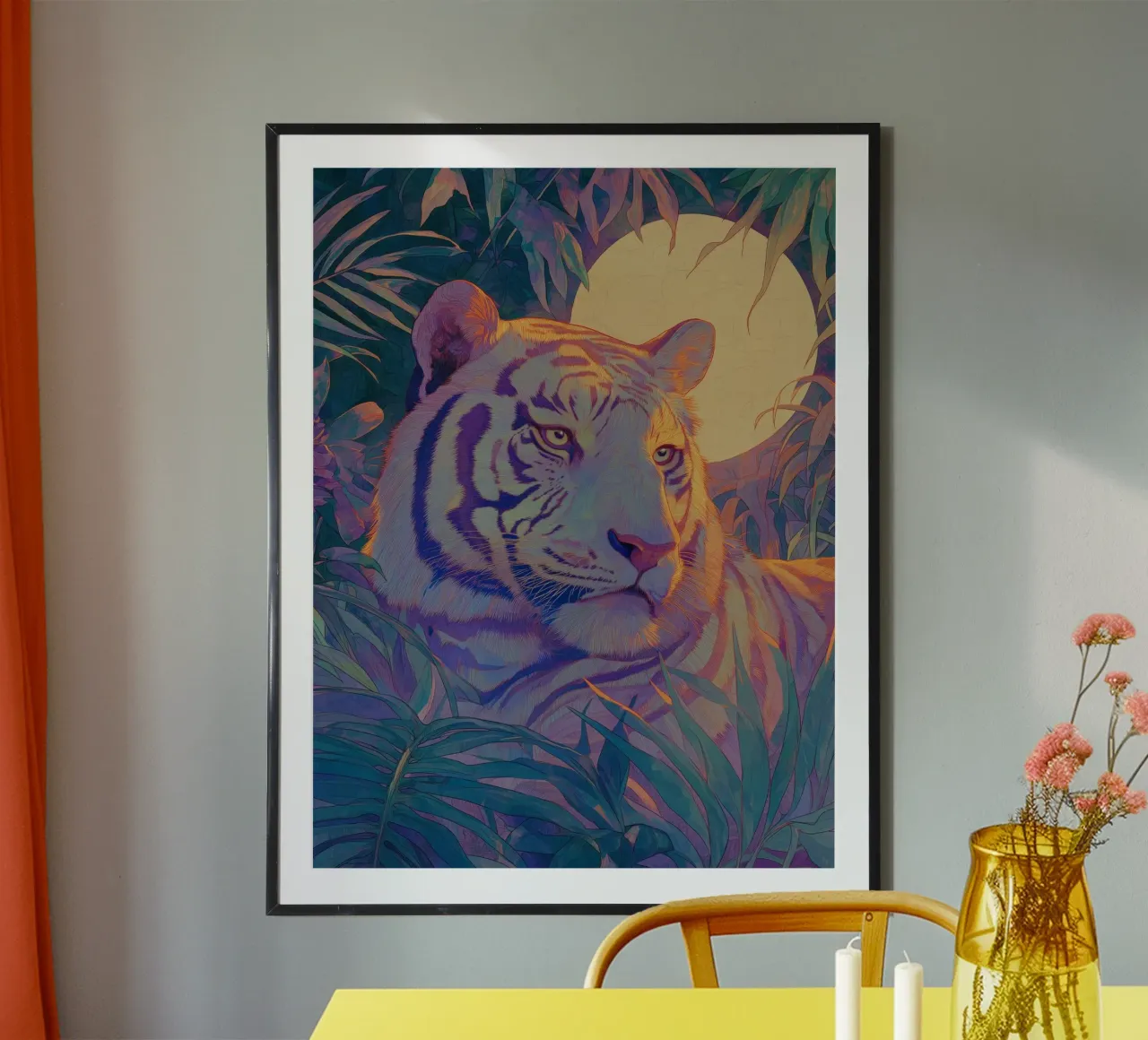 Tigre iridescente carta hahnemühle da Art Center