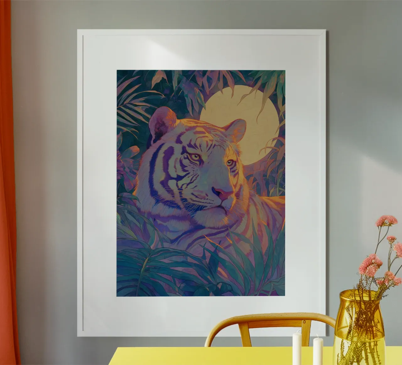 Tigre iridescente carta hahnemühle da Art Center