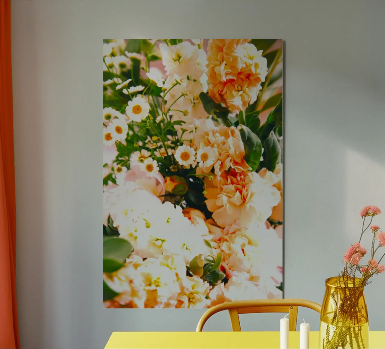 I petali danno colore, diffondono amore alluminio dibond da Nature's Palette