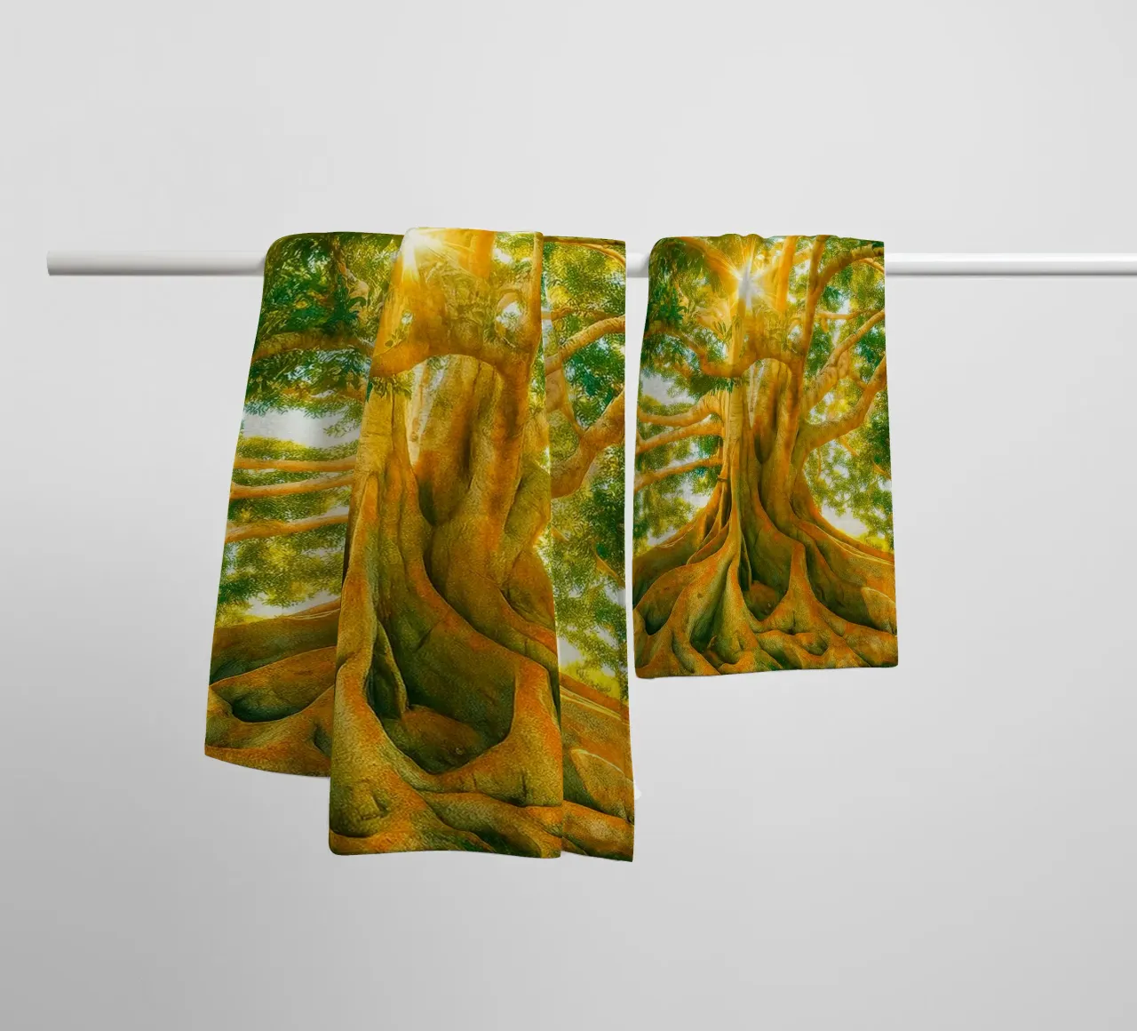 tree branch retro photography towel by lottuz