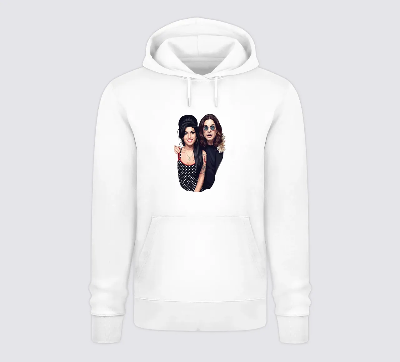 Amy Winehouse e Ozzy Osbourne Low Poly felpa con cappuccio da Low Profile